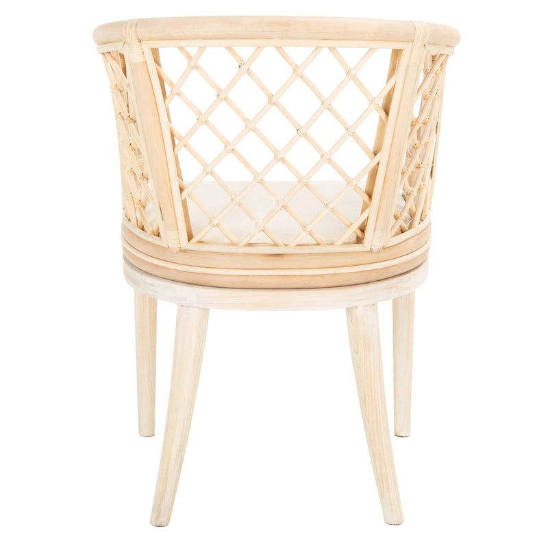 SAFAVIEH Theona Fauteuil en rotin et treillis - 22,3 L x 23 P x 31,3 H - 22Lx23Px31H