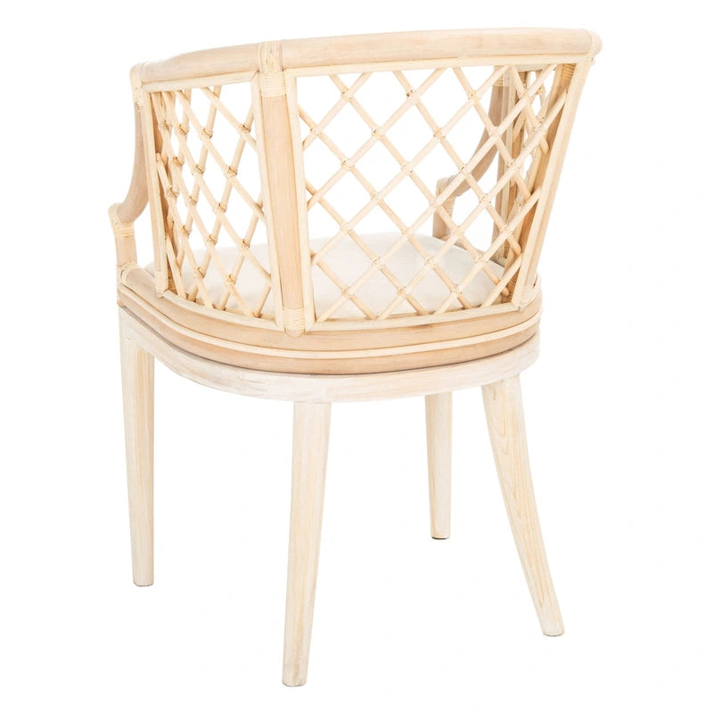 SAFAVIEH Theona Fauteuil en rotin et treillis - 22,3 L x 23 P x 31,3 H - 22Lx23Px31H