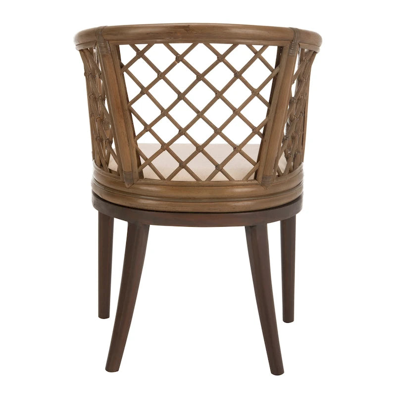 SAFAVIEH Theona Fauteuil en rotin et treillis - 22,3 L x 23 P x 31,3 H - 22Lx23Px31H