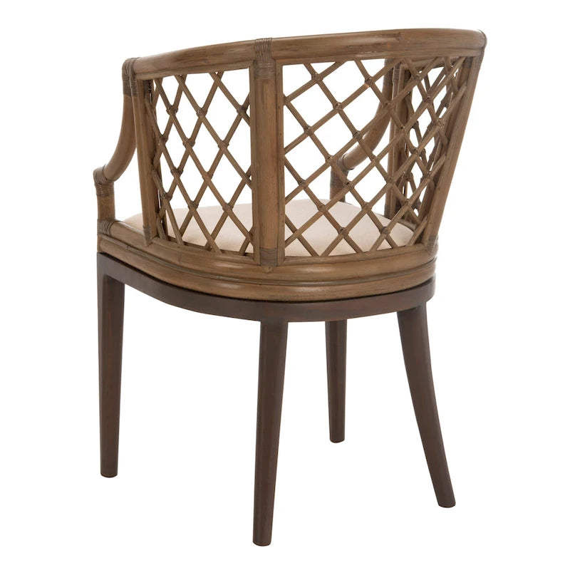 SAFAVIEH Theona Fauteuil en rotin et treillis - 22,3 L x 23 P x 31,3 H - 22Lx23Px31H
