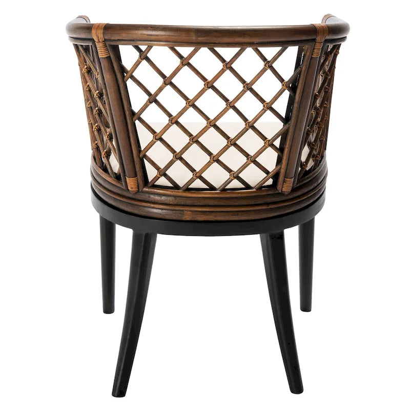 SAFAVIEH Theona Fauteuil en rotin et treillis - 22,3 L x 23 P x 31,3 H - 22Lx23Px31H
