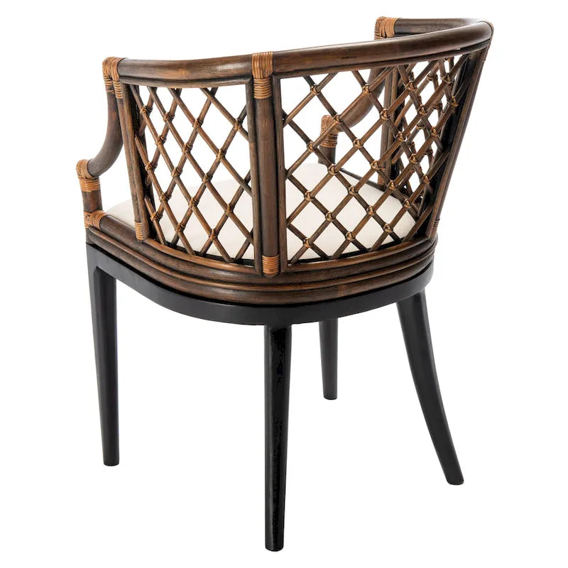 SAFAVIEH Theona Fauteuil en rotin et treillis - 22,3 L x 23 P x 31,3 H - 22Lx23Px31H