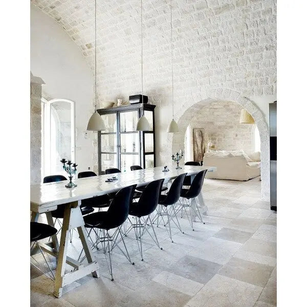 Lot de 2 Chaises de Salle à Manger Modernes en Plastique Moulé DSW sans Accoudoirs de Couleur Pyramide avec Pieds Eiffel en Fil Chromé