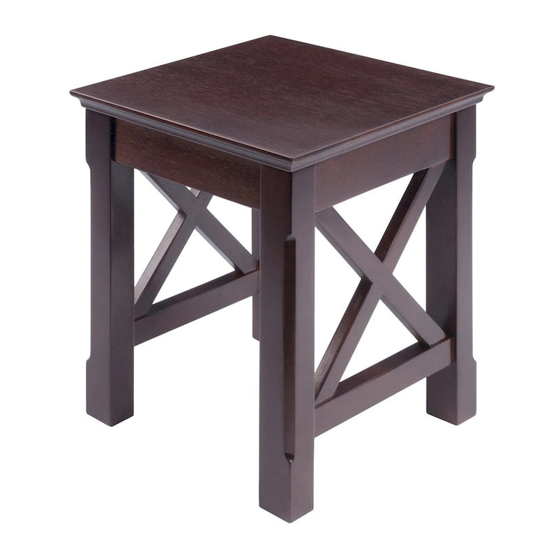 Tables gigognes 3 pièces Xola, cappuccino - 21,1 larg. x 17,3 prof. x 22,1 haut.