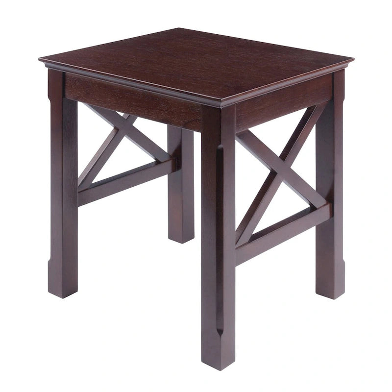 Tables gigognes 3 pièces Xola, cappuccino - 21,1 larg. x 17,3 prof. x 22,1 haut.
