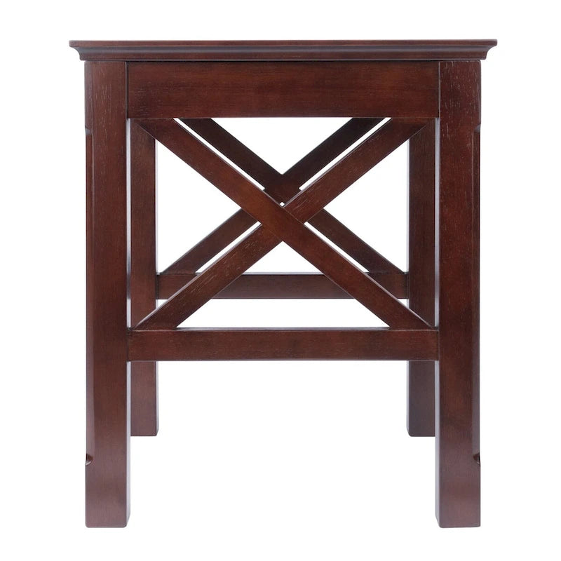 Tables gigognes 3 pièces Xola, cappuccino - 21,1 larg. x 17,3 prof. x 22,1 haut.