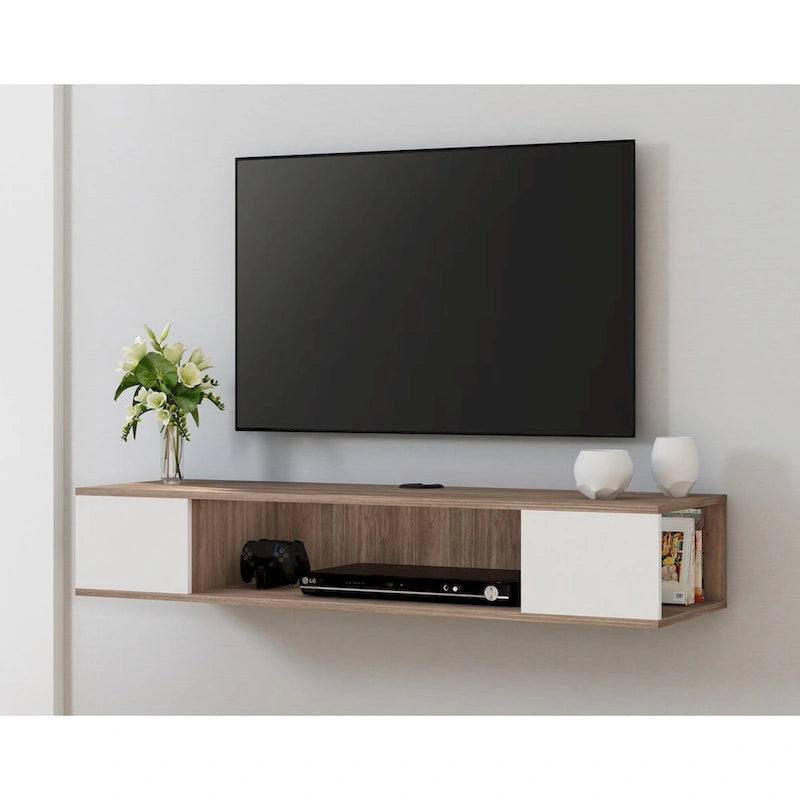 Meuble TV suspendu, console multimédia, étagère TV – 100 cm