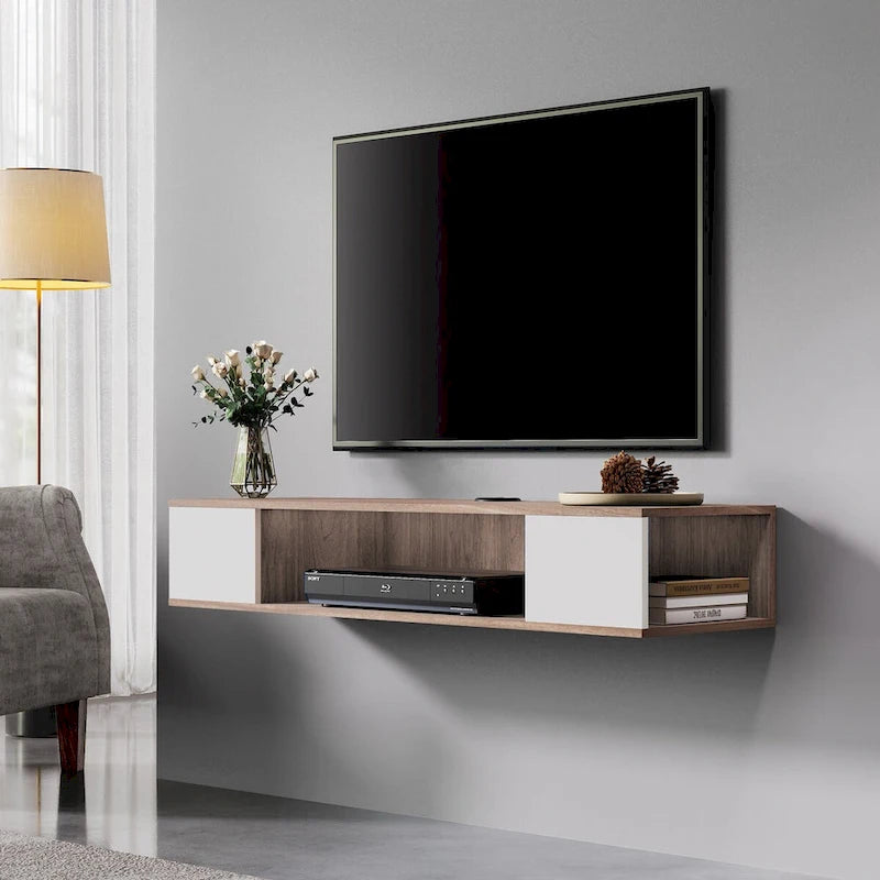 Meuble TV suspendu, console multimédia, étagère TV – 100 cm
