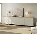 Meuble TV moderne WAMPAT, grand meuble TV avec portes