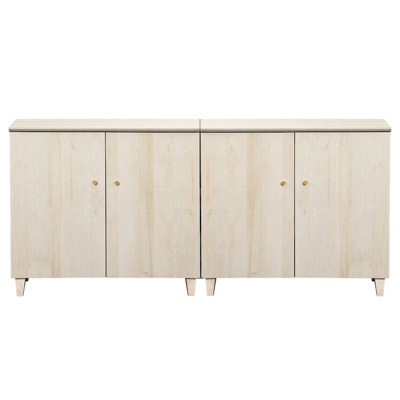 Meuble TV moderne WAMPAT, grand meuble TV avec portes