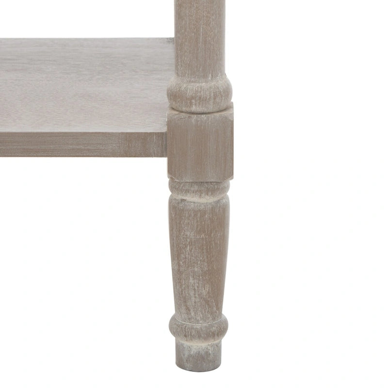 SAFAVIEH Evalena Console de rangement noire vieillie - 44,5 x 13,4 x 31,5 - 45Lx13Px32H