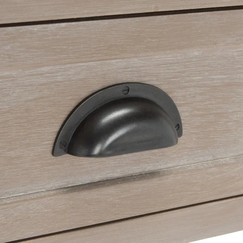 SAFAVIEH Evalena Console de rangement noire vieillie - 44,5 x 13,4 x 31,5 - 45Lx13Px32H