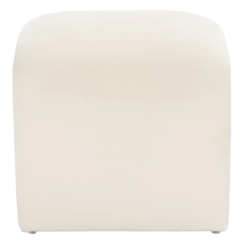 Pouf Alize Safavieh en velours incurvé en cascade