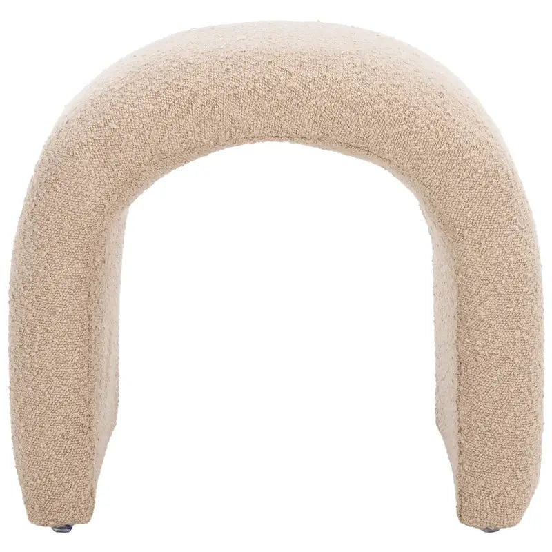 Pouf Alize Safavieh en velours incurvé en cascade