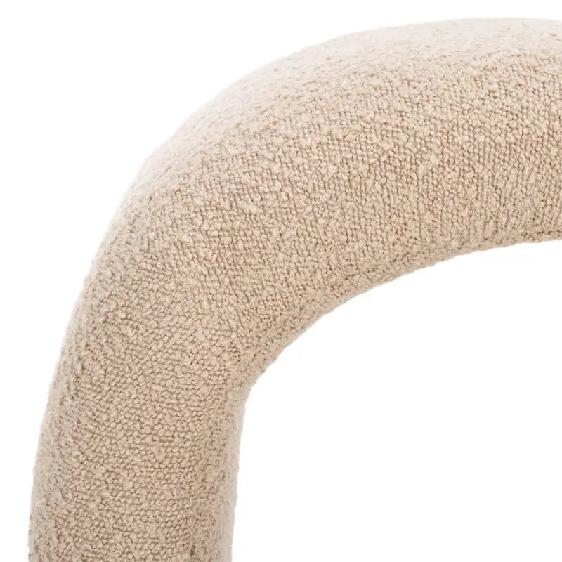Pouf Alize Safavieh en velours incurvé en cascade