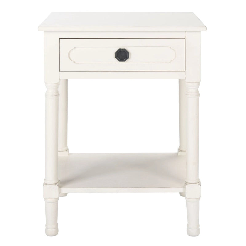 SAFAVIEH Jenny Table d'appoint 1 tiroir - 19 L x 15,8 P x 26 H - 19Lx16Px26H