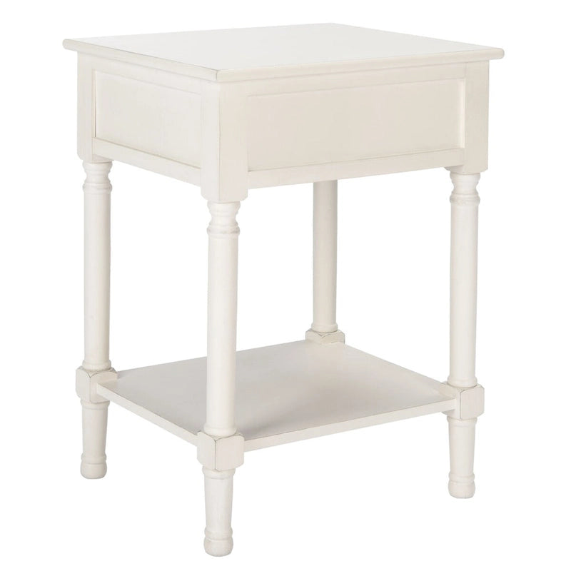 SAFAVIEH Jenny Table d'appoint 1 tiroir - 19 L x 15,8 P x 26 H - 19Lx16Px26H