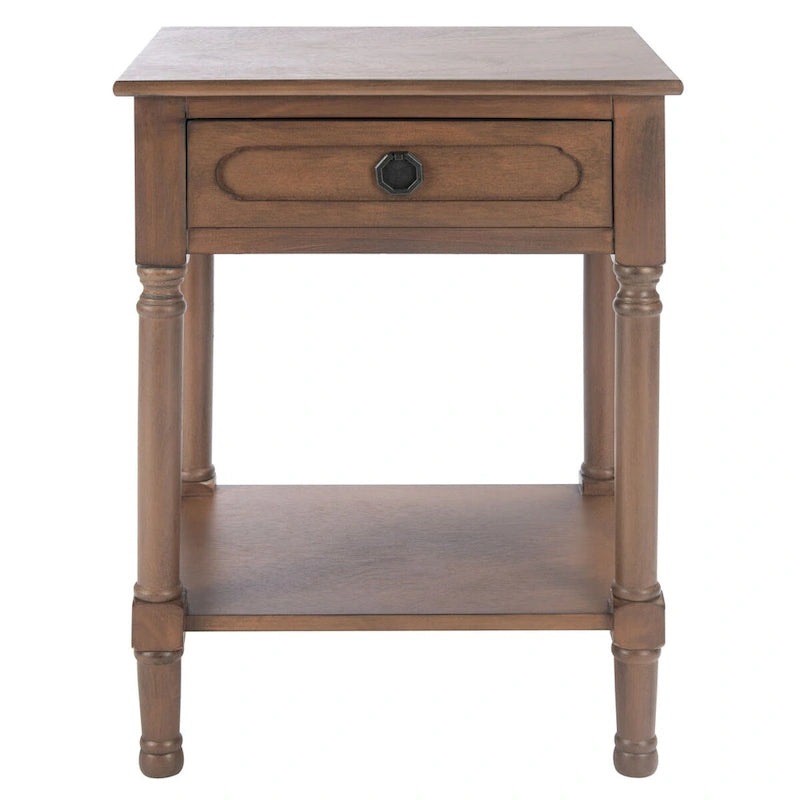 SAFAVIEH Jenny Table d'appoint 1 tiroir - 19 L x 15,8 P x 26 H - 19Lx16Px26H
