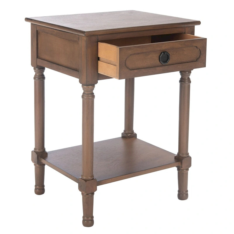 SAFAVIEH Jenny Table d'appoint 1 tiroir - 19 L x 15,8 P x 26 H - 19Lx16Px26H
