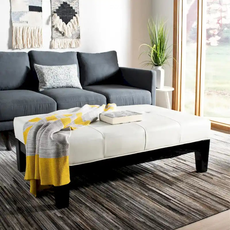 SAFAVIEH Kirsten Pouf de cocktail en bois massif