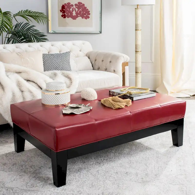 SAFAVIEH Kirsten Pouf de cocktail en bois massif