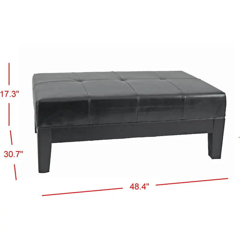 SAFAVIEH Kirsten Pouf de cocktail en bois massif
