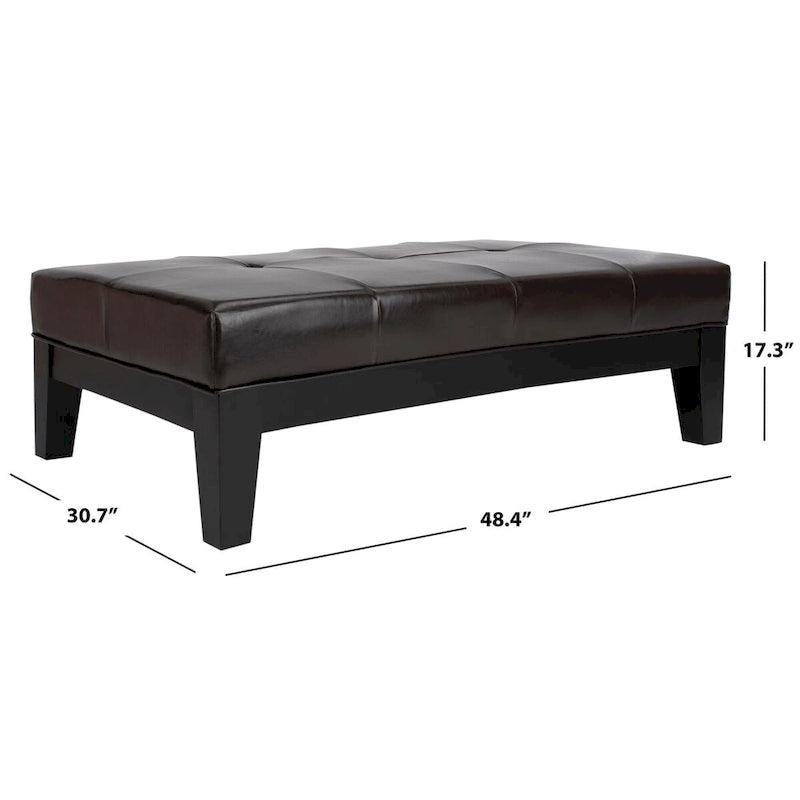 SAFAVIEH Kirsten Pouf de cocktail en bois massif