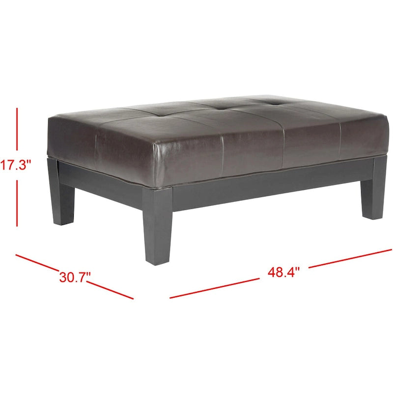 SAFAVIEH Kirsten Pouf de cocktail en bois massif