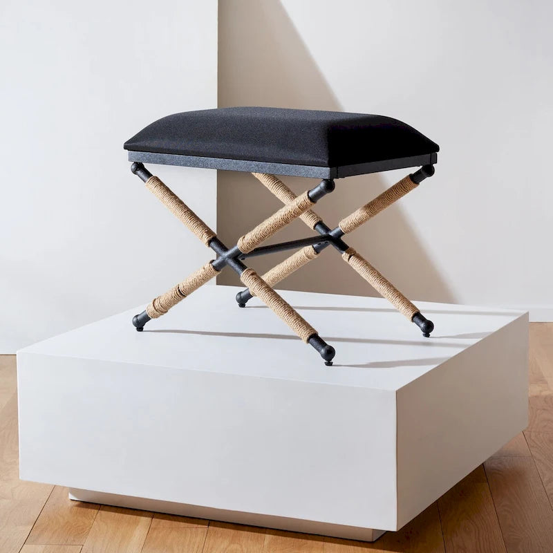 Pouf Herlinde en chanvre de SAFAVIEH Couture