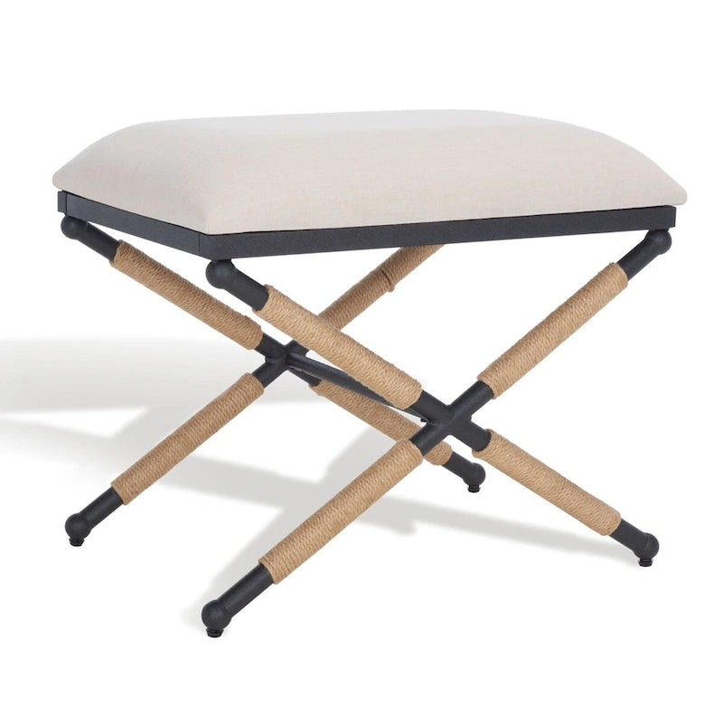 Pouf Herlinde en chanvre de SAFAVIEH Couture