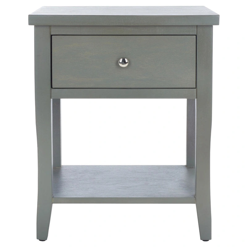 Table de chevet SAFAVIEH Martina avec tiroir de rangement (entièrement assemblée) - 18,1 x 15 x 22,2 - 18L x 15P x 22H