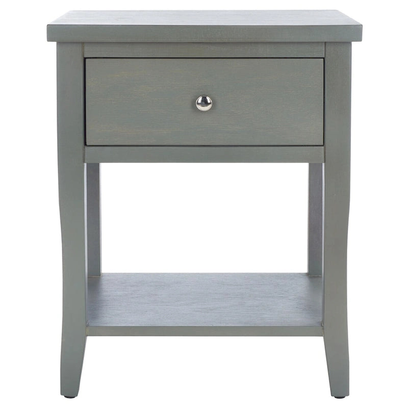 Table de chevet SAFAVIEH Martina avec tiroir de rangement (entièrement assemblée) - 18,1 x 15 x 22,2 - 18L x 15P x 22H