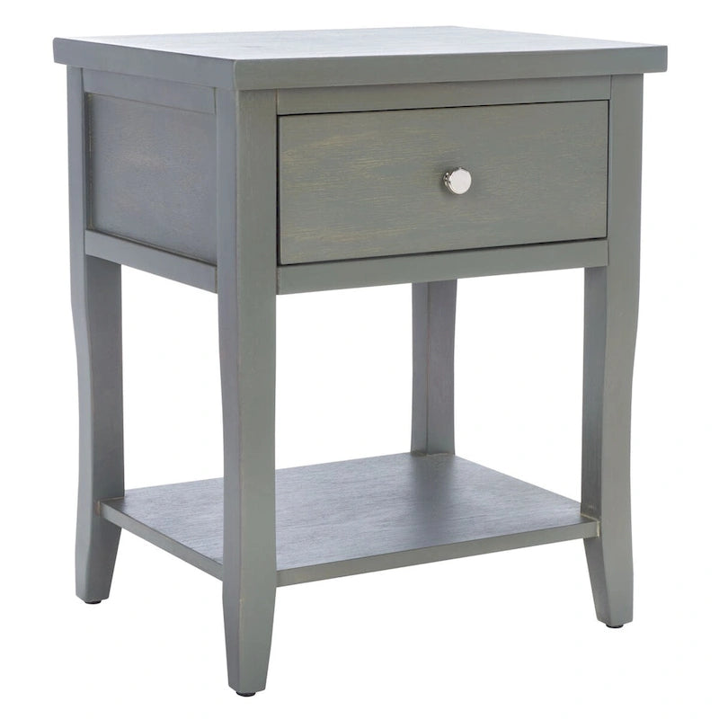 Table de chevet SAFAVIEH Martina avec tiroir de rangement (entièrement assemblée) - 18,1 x 15 x 22,2 - 18L x 15P x 22H