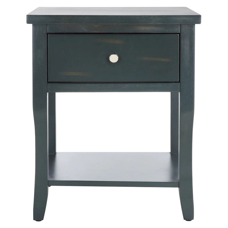 Table de chevet SAFAVIEH Martina avec tiroir de rangement (entièrement assemblée) - 18,1 x 15 x 22,2 - 18L x 15P x 22H