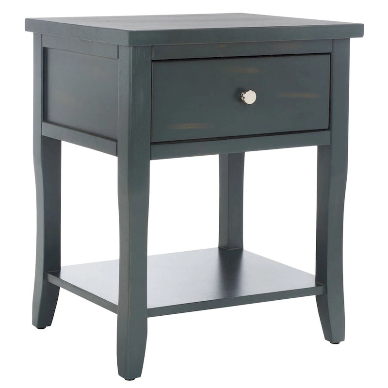 Table de chevet SAFAVIEH Martina avec tiroir de rangement (entièrement assemblée) - 18,1 x 15 x 22,2 - 18L x 15P x 22H