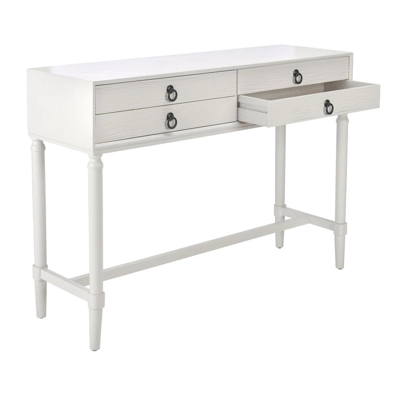 Table console SAFAVIEH Beaulah à 4 tiroirs - 42 L x 13 P x 29,5 H - 42Lx13Px30H
