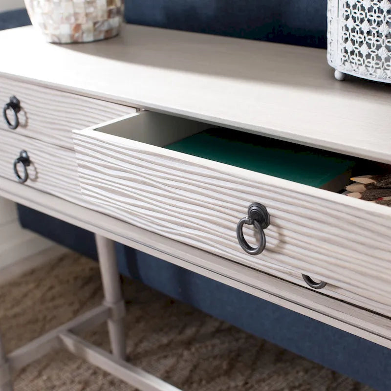 Table console SAFAVIEH Beaulah à 4 tiroirs - 42 L x 13 P x 29,5 H - 42Lx13Px30H
