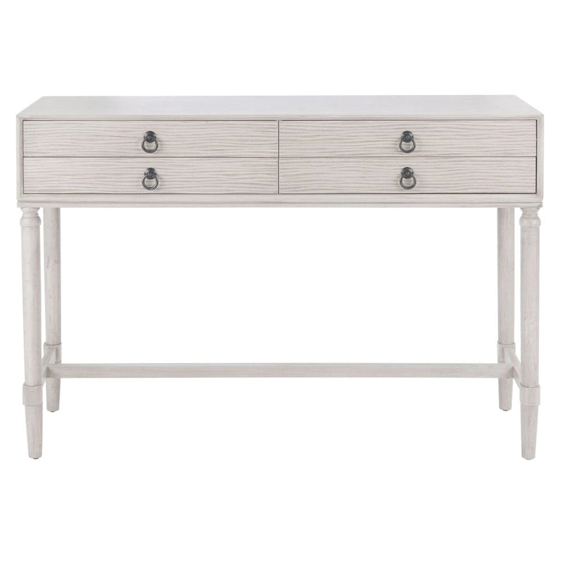 Table console SAFAVIEH Beaulah à 4 tiroirs - 42 L x 13 P x 29,5 H - 42Lx13Px30H