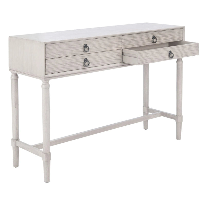 Table console SAFAVIEH Beaulah à 4 tiroirs - 42 L x 13 P x 29,5 H - 42Lx13Px30H