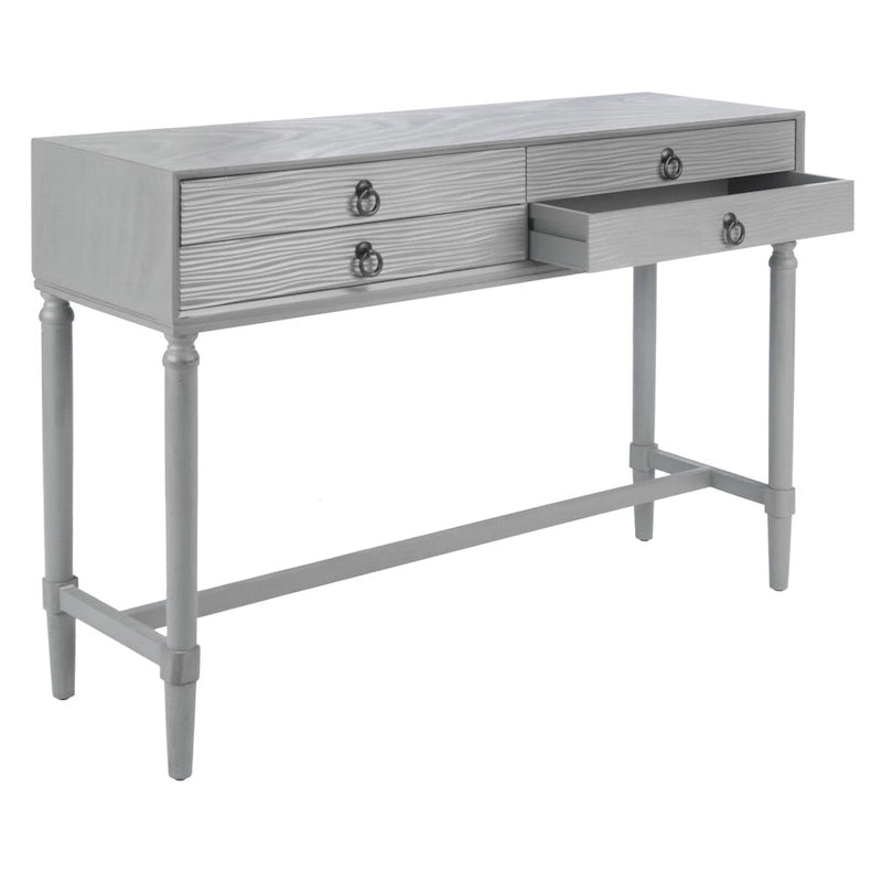 Table console SAFAVIEH Beaulah à 4 tiroirs - 42 L x 13 P x 29,5 H - 42Lx13Px30H