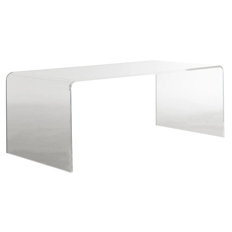 Table basse en acrylique transparent Alfredine de SAFAVIEH - 35,4 x 17,7 x 13,8 - 35Px18Px14H