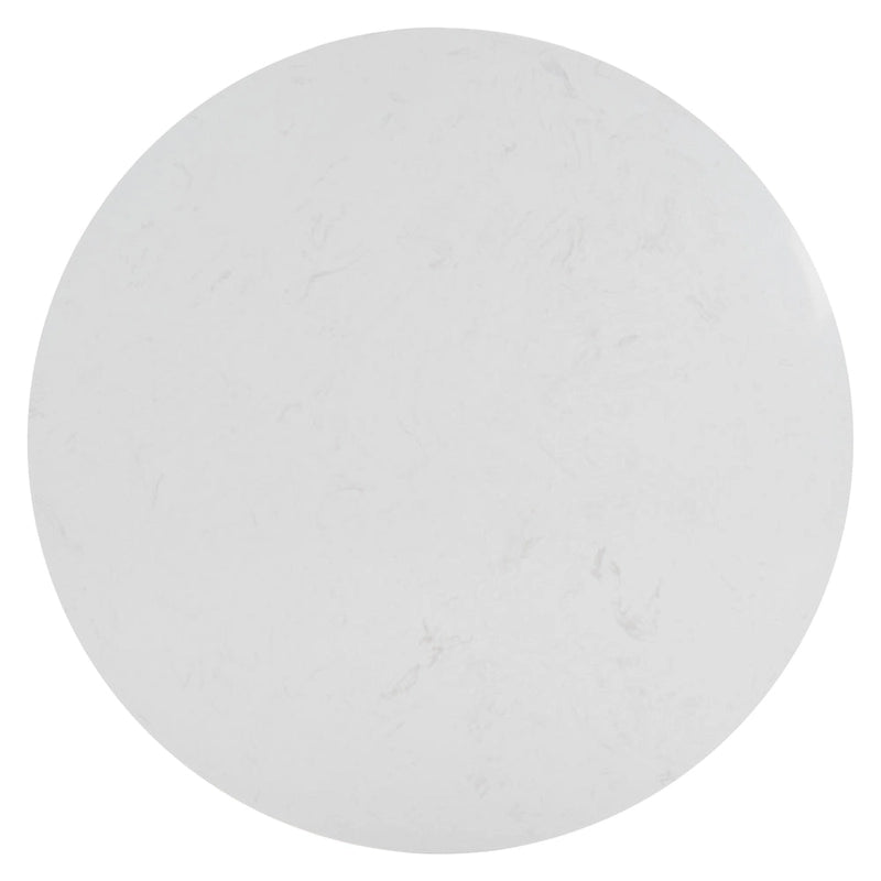 SAFAVIEH Couture Aive Table Basse Ronde à 2 Niveaux avec Plateau en Marbre - 35 po L x 35 po P x 17 po H - 35L x 35P x 17H