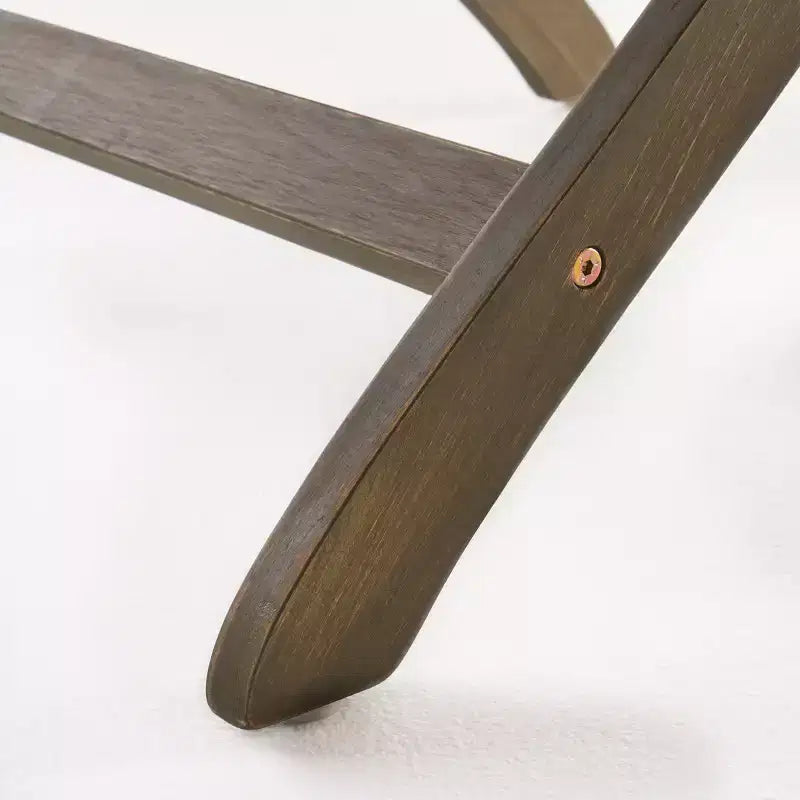 Table de bistro pliante d'extérieur GDFStudio Rabion en bois d'acacia, gris