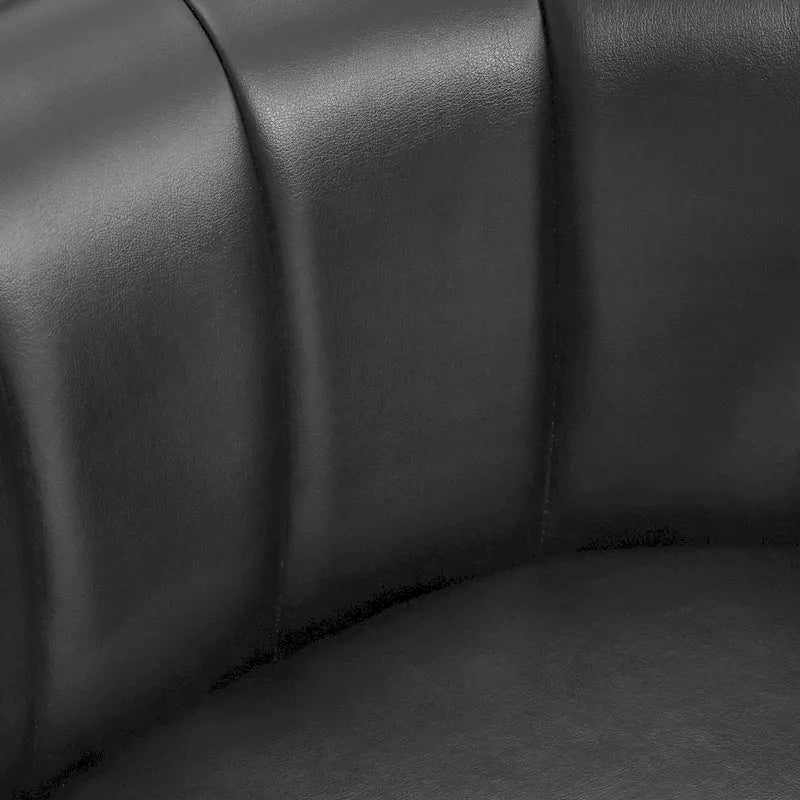 LUE BONA Tabouret de bar moderne 66 cm avec dossier bas, hauteur de comptoir, ensemble de 4 tabourets de bar en forme de tonneau avec structure en métal