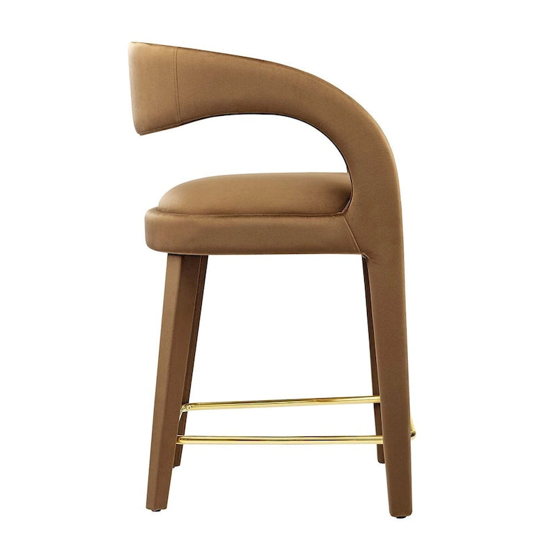Lot de deux tabourets de comptoir en velours Pinnacle Performance