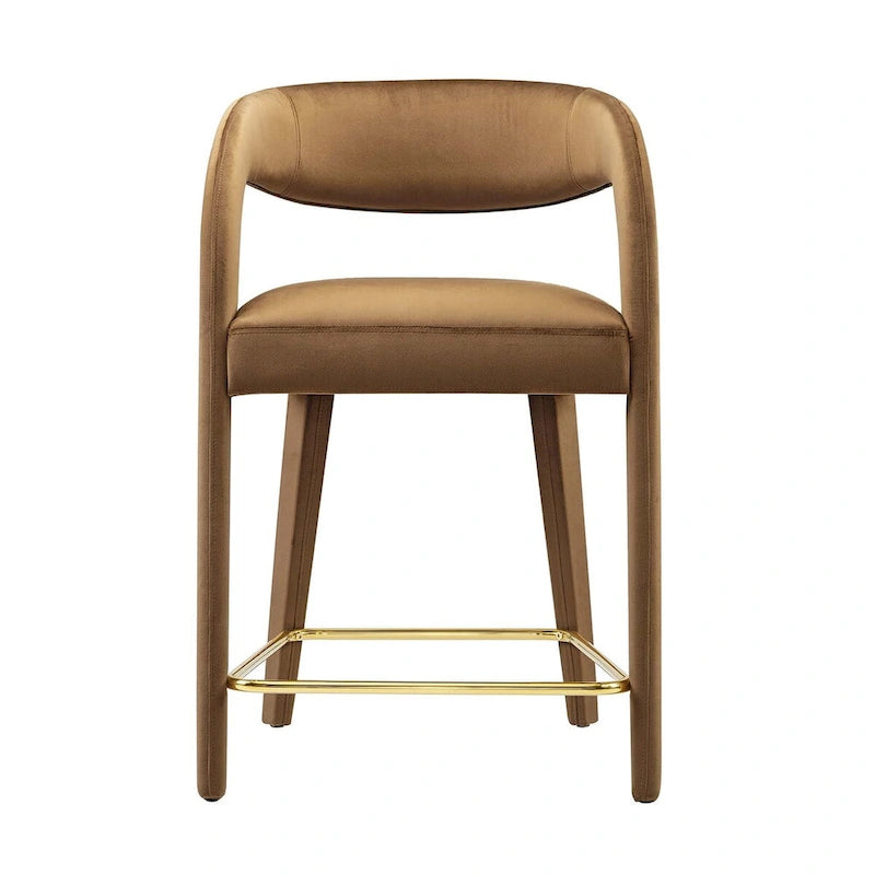 Lot de deux tabourets de comptoir en velours Pinnacle Performance