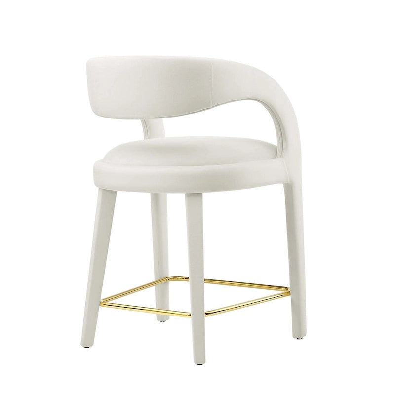 Lot de deux tabourets de comptoir en velours Pinnacle Performance