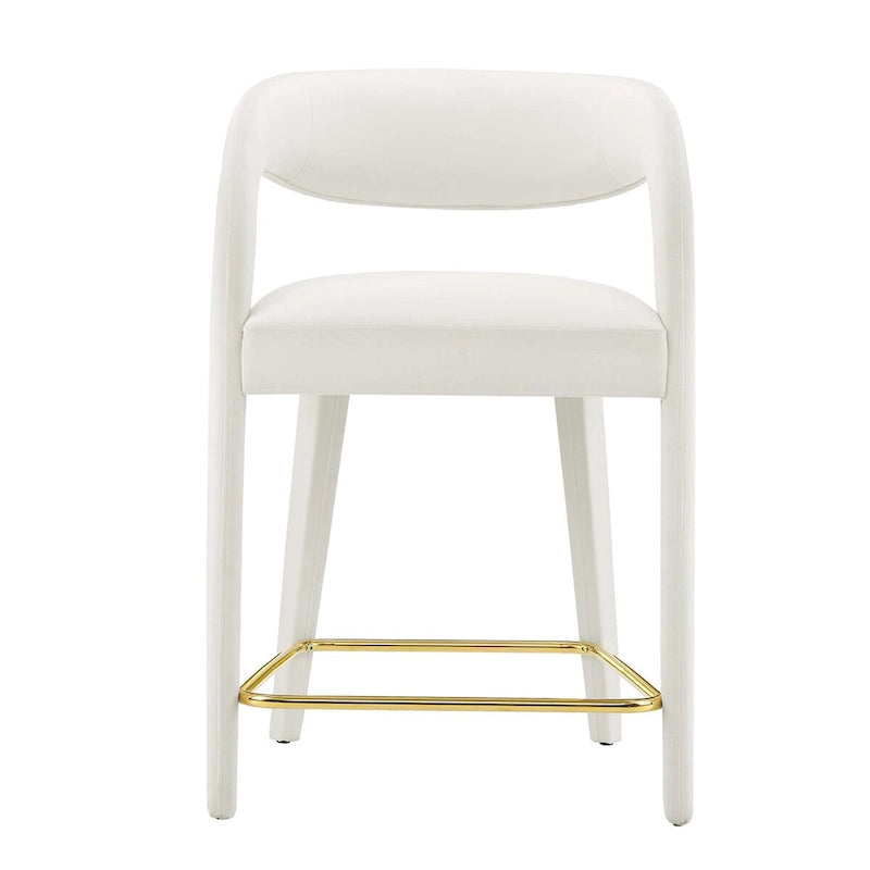 Lot de deux tabourets de comptoir en velours Pinnacle Performance