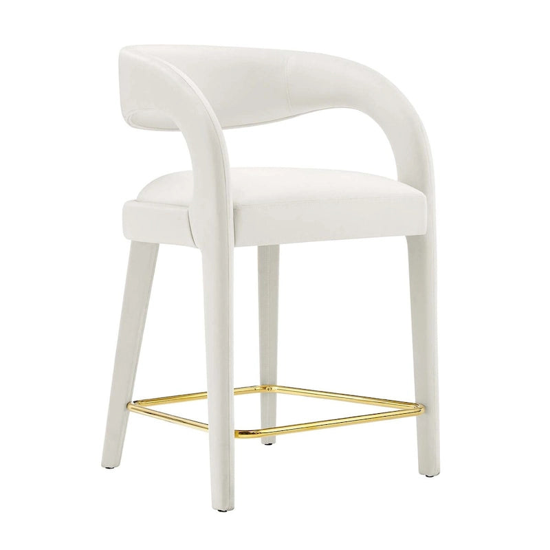 Lot de deux tabourets de comptoir en velours Pinnacle Performance