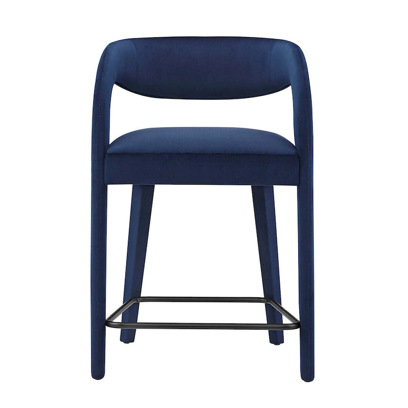 Lot de deux tabourets de comptoir en velours Pinnacle Performance